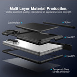 Shell‑Film Full‑Cover Case With Card Holder Stand & Pen Slot for Samsung Z Fold