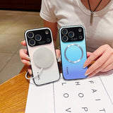 Premium Magnetic Iridescent Gradient Case for iphone