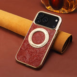 Vintage Leather Magnetic Kickstand Case for iphone
