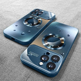 Full‑Cover Matte Magnetic Shockproof Case for iphone