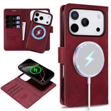 2 in 1 Magnetic Wallet Leather Case for iphone
