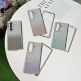 Gradient Glitter Plating Phone Case for Samsung Z Fold