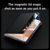 Business Kevlar‑Texture Magnetic Flip Leather Case for Samsung Z Fold