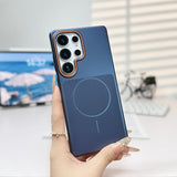 Ultra‑Thin Soft‑Touch Metallic Paint Magnetic Case for Samsung