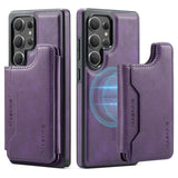Magnetic Leather Wallet Case for Samsung