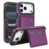 Magnetic Card Holder Stand Leather Case for iphone