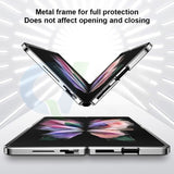Magnetic Glass Metal‑Latch All‑in‑One Case for Samsung Z Fold
