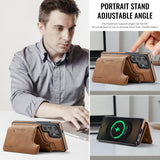 Magnetic Leather Wallet Case for Samsung