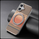 Kevlar‑Textured Magnetic Shockproof Stand Case for iphone