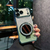 Electroplated Mirror Glitter Kickstand Case for iphone