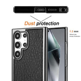 Magnetic Shockproof Electroplated Leather Case for Samsung