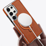 Magnetic Rotating Bracket Luxury Leather Case for Samsung