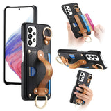 Shockproof Litchi Grain Wrist Strap Case for Samsung