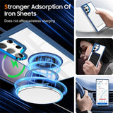 Magnetic Transparent Rotating Stand Case for Samsung