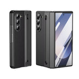 Leather Shell‑Film Integrated Case with S Pen & Pen Slot for Samsung Z Fold