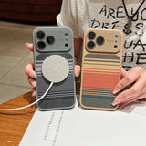 Luxury Carbon Fiber Texture Magnetic Case for iphone