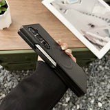 Shockproof Magnetic Fiber‑Texture Case for Samsung Z Fold