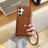 Shockproof Leather Case with Multi‑Function Card Holder for Samsung