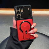 Luxury Invisible Kickstand Magnetic Case for Samsung