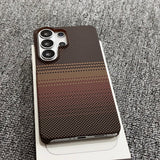Shockproof Magnetic Half‑Wrap Borderless Carbon Fiber Case for Samsung