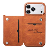 Leather Card Holder Stand Case for iphone