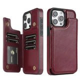 Wallet Layer Magnetic Flip Leather Case for iphone