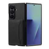 Shockproof Lychee Grain Leather Kickstand Case for Samsung