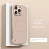 Ultra‑Thin Matte Borderless Magnetic Shockproof Case for iphone