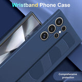 Silicone Elastic Wrist Strap Matte Case for Samsung