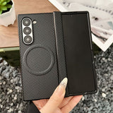 Shockproof Magnetic Fiber‑Texture Case for Samsung Z Fold