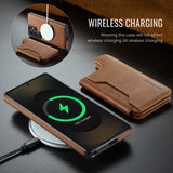 Magnetic Leather Wallet Case for Samsung