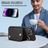 Shockproof Crossbody Wallet Stand Leather Case for iphone