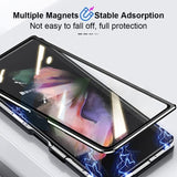 Magnetic Glass Metal‑Latch All‑in‑One Case for Samsung Z Fold