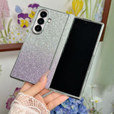 Gradient Glitter Plating Phone Case for Samsung Z Fold