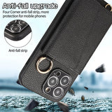 Shockproof Crossbody Wallet Stand Leather Case for iphone
