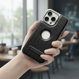 Magnetic Shockproof Leather Texture Case for iphone