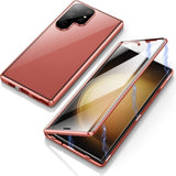 Glossy Metal Magnetic Shockproof All‑in‑One Shell‑Film Case for Samsung