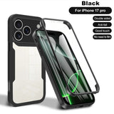 Clear Full‑Coverage Shockproof All‑in‑One Shell‑Film Case for iphone