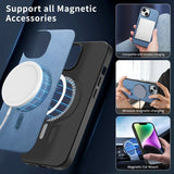 Solid‑Color Magnetic Full Cover Shockproof Case for iphone