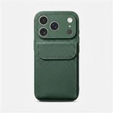 Leather Grain Shockproof Card Holder Kickstand Case for iphone