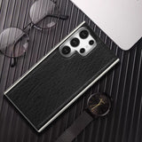 Magnetic Shockproof Electroplated Leather Case for Samsung