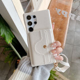 Shockproof Leather Case with Multi‑Function Card Holder for Samsung