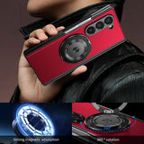 Magnetic Shockproof Full‑Cover Case with 360° Rotating Stand for Samsung Z Fold