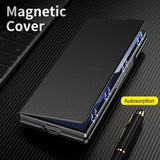 Full‑Cover Leather Flip Case with Stand for Samsung Z Fold