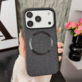 Simple Fabric‑Texture Magnetic Case for iphone