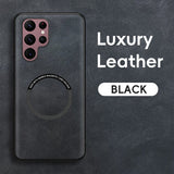 Magnetic Leather Case for Samsung Galaxy