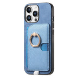 Magnetic Wallet Ring Kickstand Case for iphone
