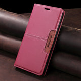 Shockproof Leather Flip Wallet Phone Case for Samsung