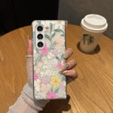 Fashion Painted Flower Case for Samsung Z Fold