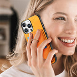 Magnetic Wallet Ring Kickstand Case for iphone